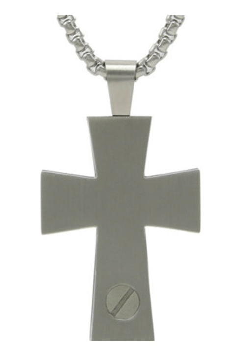 Cross Necklace, Onyx