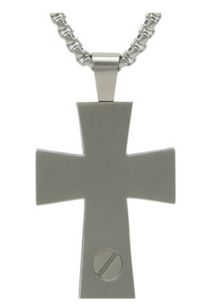 Cross Necklace, Onyx